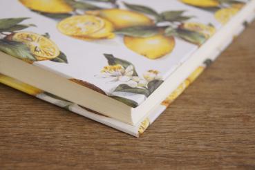 Hochzeitsalbum mit Zitronenmotiv zum Einkleben von Fotos